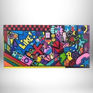 Colorful Abstract Pop Art Highlighting the Music of the 80s - Art by Frankie